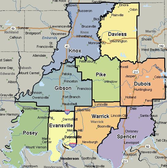 map of home inspector coverage area