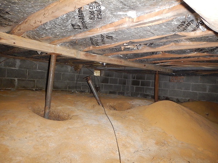 failing foundation jacks found on a home inspection