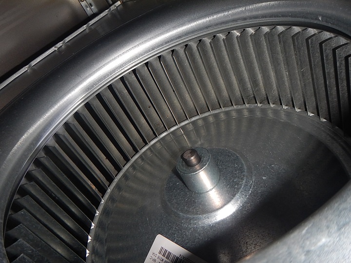 Spotless blower motor for the furnace found by the home inspector